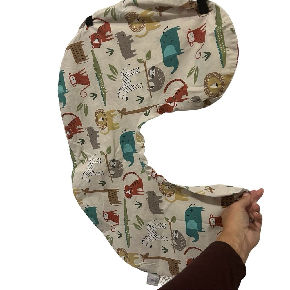Boppy Nursing Pillow Cover Colorful Wildlife‎ Zoo Animal